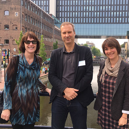 Susan with colleagues at University of Amsterdam